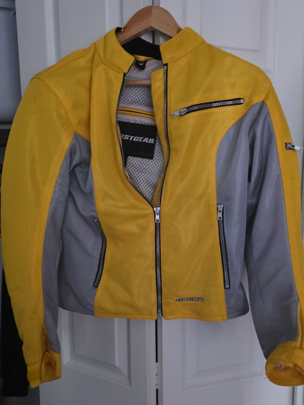 Firstgear Women's Yellow & Gray Motorcycle Jacket